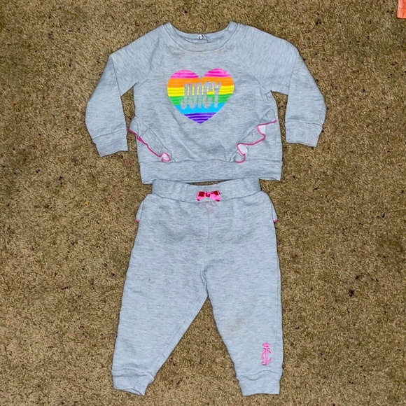 JUICY COUTOUR BBY GIRL SWEAT SET - Picture 1 of 7